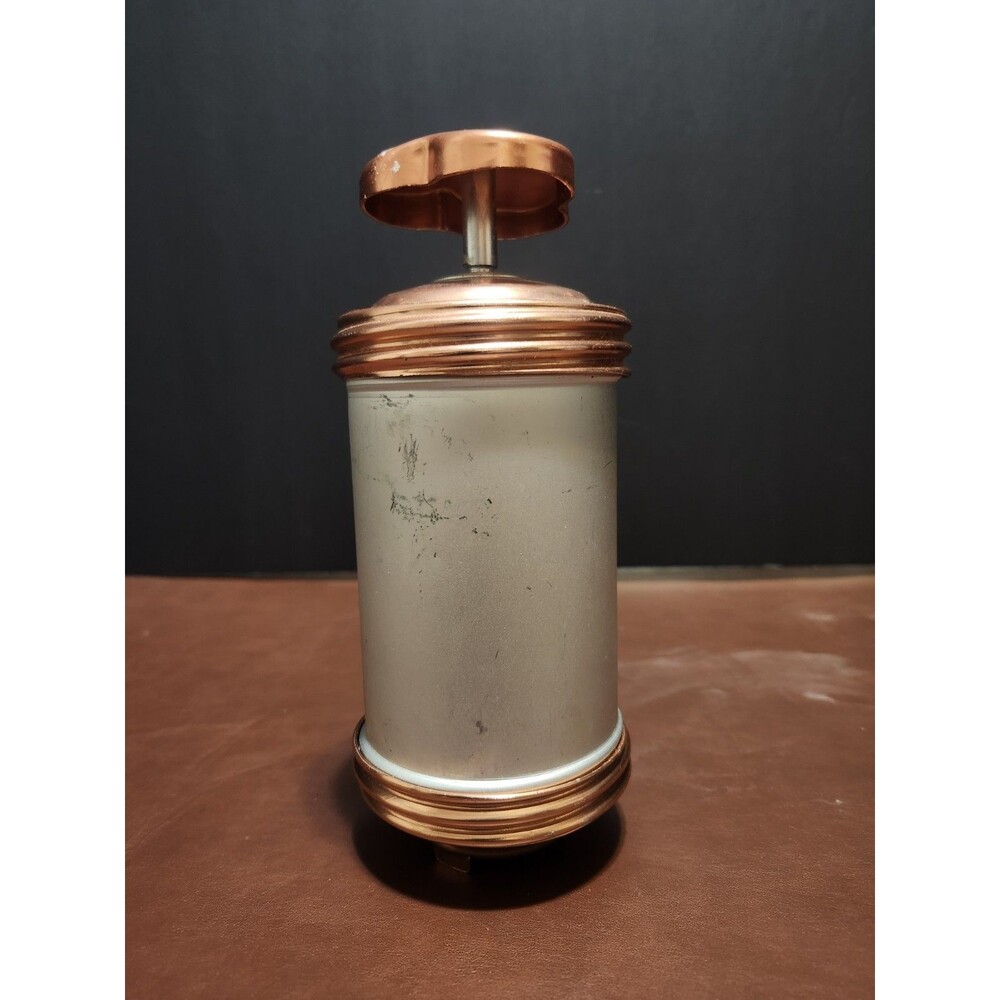 Vintage Metal Cookie Press Silver Copper Tone with Handle 7 Inch